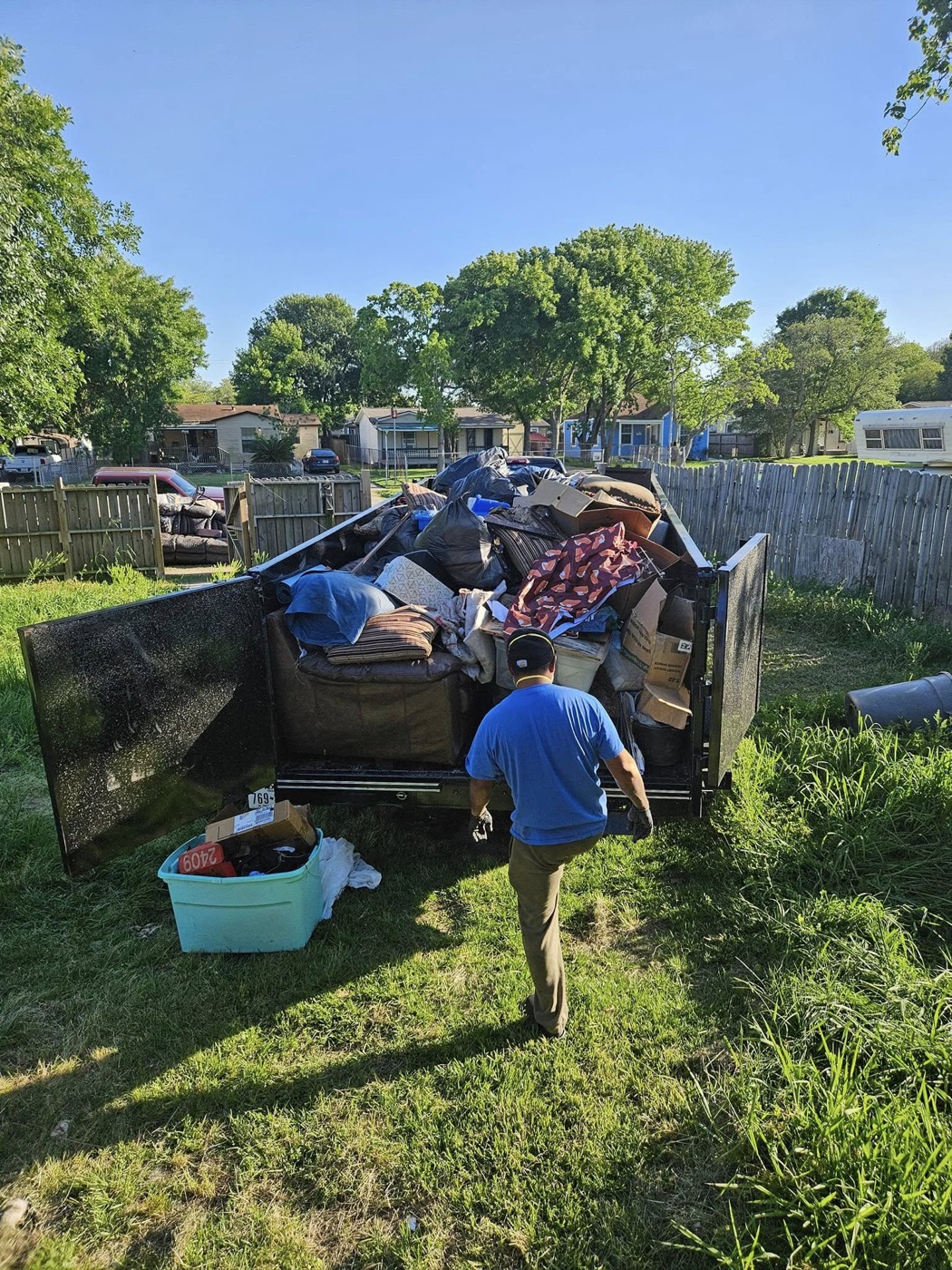 Loading a full property cleanout